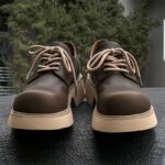 Ponytail Shoe Shine Parlor Men’s Leather Derby Lace-Up Casual Boots - Image 8