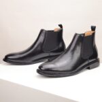 Ponytail Shoe Shine Parlor Men’s Genuine Leather Chelsea Casual Boots - Image 3