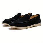 Ponytail Shoe Shine Parlor Men’s Suede Slip-On Casual Comfort Loafers - Image 7