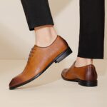 Ponytail Shoe Shine Parlor Men’s Minimalist Business Lace-Up Dress Shoes - Image 6