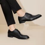 Ponytail Shoe Shine Parlor Men’s Minimalist Business Lace-Up Dress Shoes - Image 12