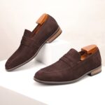 Ponytail Shoe Shine Parlor Men’s Suede Pointed Toe Formal Loafers - Image 11