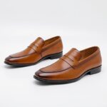 Ponytail Shoe Shine Parlor Men’s Genuine Leather Slip-On Casual Business Loafers - Image 11