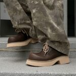 Ponytail Shoe Shine Parlor Men’s Leather Derby Lace-Up Casual Boots - Image 9