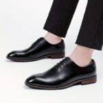 Ponytail Shoe Shine Parlor Men’s Leather Brogue Business Casual Dress Shoes - Image 12