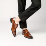 Ponytail Shoe Shine Parlor Men’s Leather Double Buckle Monk Dress Shoes - Image 7