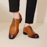 Ponytail Shoe Shine Parlor Men’s Minimalist Business Lace-Up Dress Shoes - Image 2
