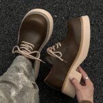 Ponytail Shoe Shine Parlor Men’s Leather Derby Lace-Up Casual Boots - Image 4