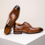 Ponytail Shoe Shine Parlor Men’s Genuine Leather Oxford Business Dress Shoes - Image 11