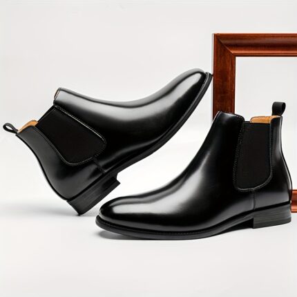 Ponytail Shoe Shine Parlor Men’s Leather Chelsea Vintage Casual Boots
