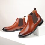 Ponytail Shoe Shine Parlor Men’s Genuine Leather Chelsea Casual Boots - Image 7