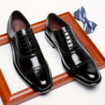 Ponytail Shoe Shine Parlor Men’s Leather Brogue Derby Business Dress Shoes - Image 7