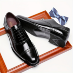 Ponytail Shoe Shine Parlor Men’s Leather Brogue Derby Business Dress Shoes - Image 2