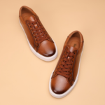 Ponytail Shoe Shine Parlor Men’s Leather Casual White Business Sneakers - Image 6