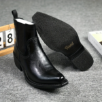 Ponytail Shoe Shine Parlor Men’s Pointed Toe Chelsea Casual Boots - Image 3