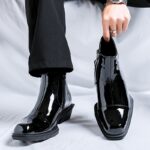 Ponytail Shoe Shine Parlor Men’s Leather Chelsea Ankle Fashion Boots