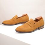 Ponytail Shoe Shine Parlor Men’s Suede Pointed Toe Formal Loafers - Image 4