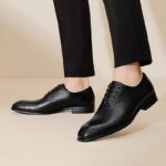 Ponytail Shoe Shine Parlor Men’s Minimalist Business Lace-Up Dress Shoes - Image 4