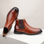 Ponytail Shoe Shine Parlor Men’s Genuine Leather Chelsea Casual Boots - Image 5