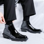 Ponytail Shoe Shine Parlor Men’s Leather Chelsea Ankle Fashion Boots - Image 5