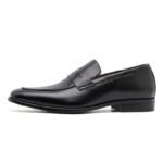 Ponytail Shoe Shine Parlor Men’s Genuine Leather Slip-On Casual Business Loafers - Image 3