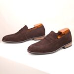 Ponytail Shoe Shine Parlor Men’s Suede Pointed Toe Formal Loafers - Image 3