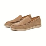 Ponytail Shoe Shine Parlor Men’s Suede Slip-On Casual Comfort Loafers - Image 5