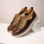 Ponytail Shoe Shine Parlor Men’s Casual Lace-Up Comfort Sneakers - Image 4