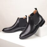 Ponytail Shoe Shine Parlor Men’s Genuine Leather Chelsea Casual Boots - Image 9