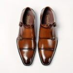 Ponytail Shoe Shine Parlor Men’s Leather Double Buckle Monk Dress Shoes - Image 2